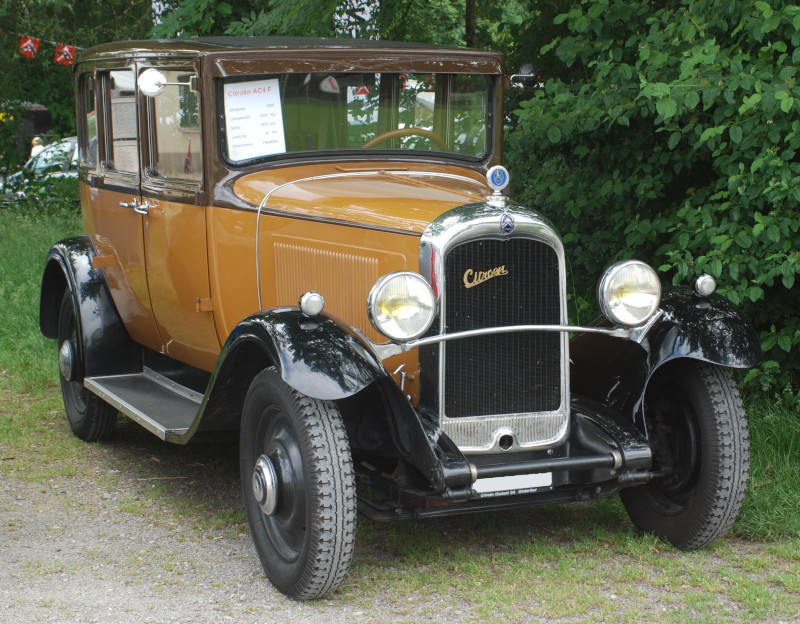 Pfingsttreffen 2007 in Brugg, Helbrauner Citroen C6 von 1928